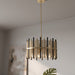 Myhouse Lighting Quoizel - RICH2822BRG - Eight Light Pendant - Richards - Brushed Gold