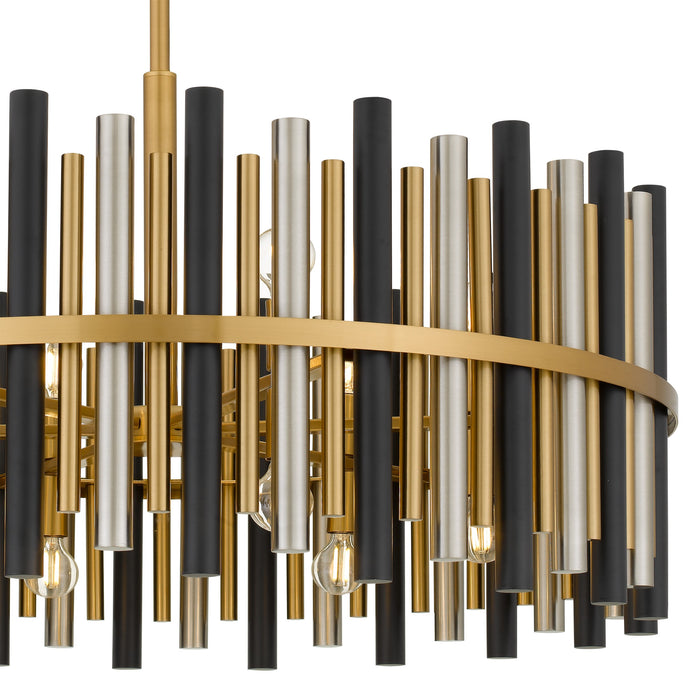 Myhouse Lighting Quoizel - RICH2830BRG - 12 Light Pendant - Richards - Brushed Gold