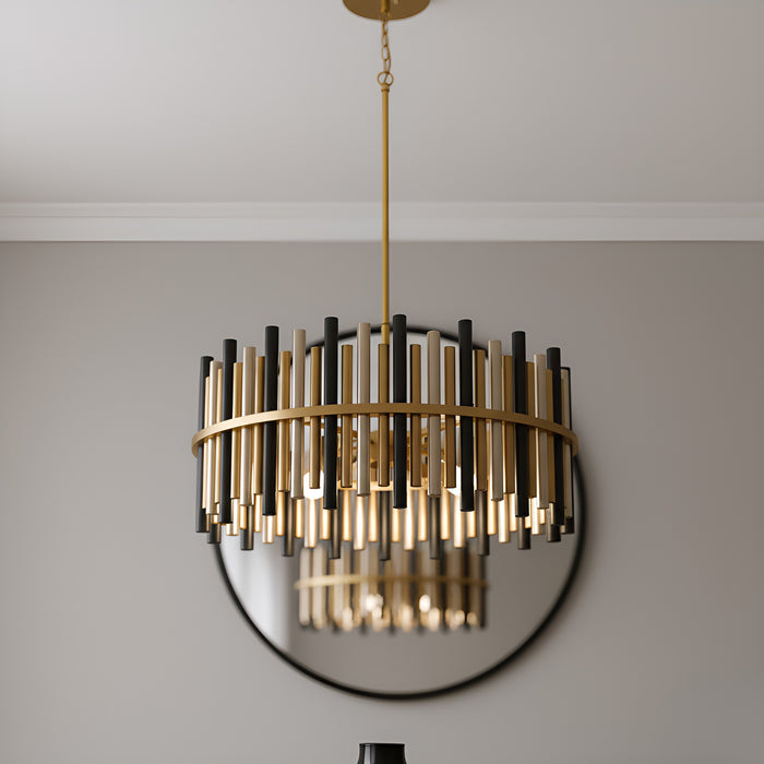 Myhouse Lighting Quoizel - RICH2830BRG - 12 Light Pendant - Richards - Brushed Gold