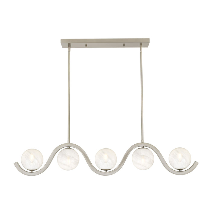 Myhouse Lighting Quoizel - SRI551BN - Five Light Island Pendant - Spherical - Brushed Nickel