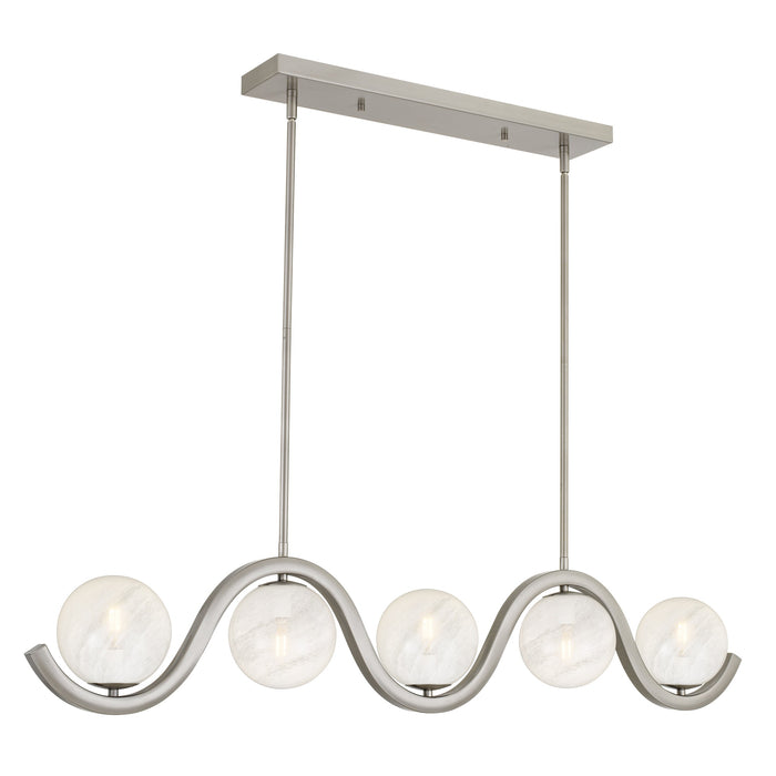 Myhouse Lighting Quoizel - SRI551BN - Five Light Island Pendant - Spherical - Brushed Nickel