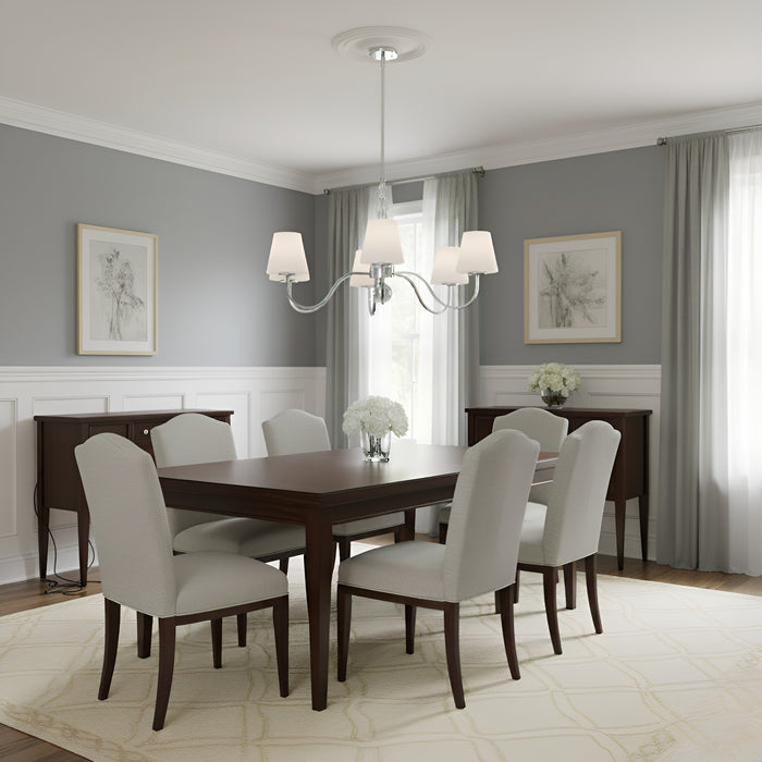 Myhouse Lighting Quoizel - STON5035C - Five Light Chandelier - Stone - Polished Chrome