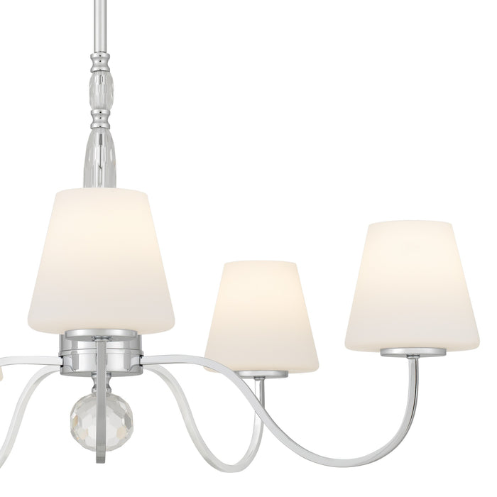 Myhouse Lighting Quoizel - STON5035C - Five Light Chandelier - Stone - Polished Chrome