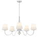 Myhouse Lighting Quoizel - STON5035C - Five Light Chandelier - Stone - Polished Chrome