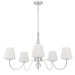 Myhouse Lighting Quoizel - STON5035C - Five Light Chandelier - Stone - Polished Chrome
