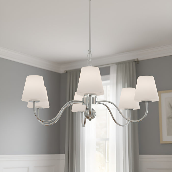Myhouse Lighting Quoizel - STON5035C - Five Light Chandelier - Stone - Polished Chrome