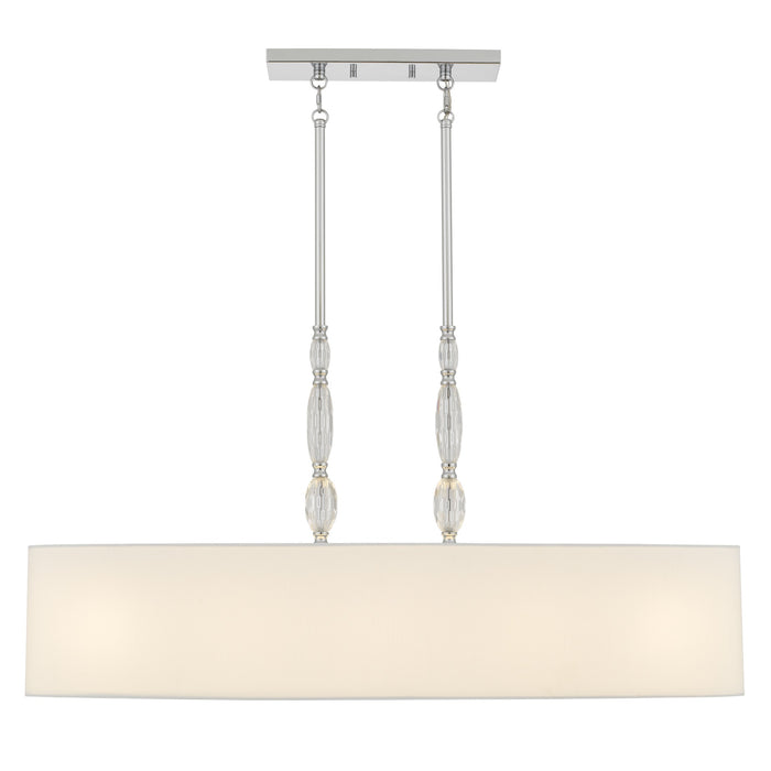 Myhouse Lighting Quoizel - STON542C - Five Light Island Pendant - Stone - Polished Chrome