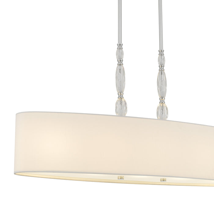Myhouse Lighting Quoizel - STON542C - Five Light Island Pendant - Stone - Polished Chrome