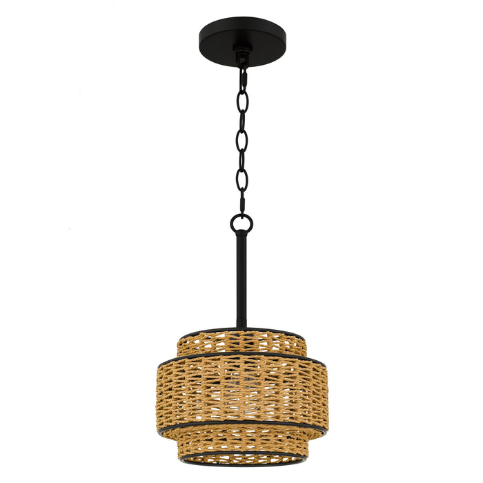 Myhouse Lighting Quoizel - TET1510MBK - One Light Mini Pendant - Teton - Matte Black