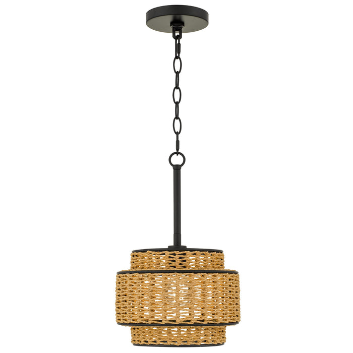 Myhouse Lighting Quoizel - TET1510MBK - One Light Mini Pendant - Teton - Matte Black