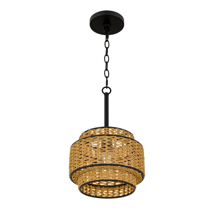 Myhouse Lighting Quoizel - TET1510MBK - One Light Mini Pendant - Teton - Matte Black