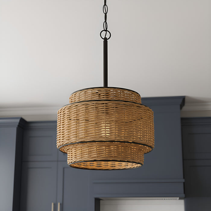 Myhouse Lighting Quoizel - TET1510MBK - One Light Mini Pendant - Teton - Matte Black