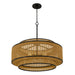 Myhouse Lighting Quoizel - TET2830MBK - Five Light Pendant - Teton - Matte Black