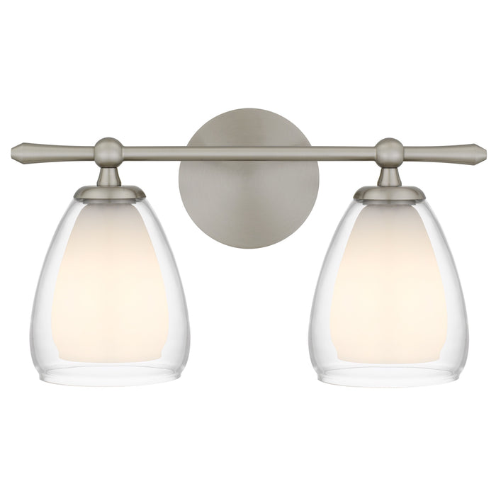 Myhouse Lighting Quoizel - VIV8616BN - Two Light Vanity - Vivienne - Brushed Nickel