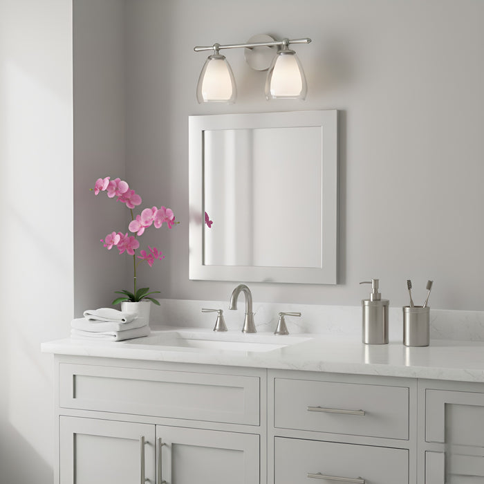 Myhouse Lighting Quoizel - VIV8616BN - Two Light Vanity - Vivienne - Brushed Nickel