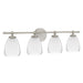 Myhouse Lighting Quoizel - VIV8632BN - Four Light Vanity - Vivienne - Brushed Nickel