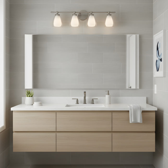 Myhouse Lighting Quoizel - VIV8632BN - Four Light Vanity - Vivienne - Brushed Nickel