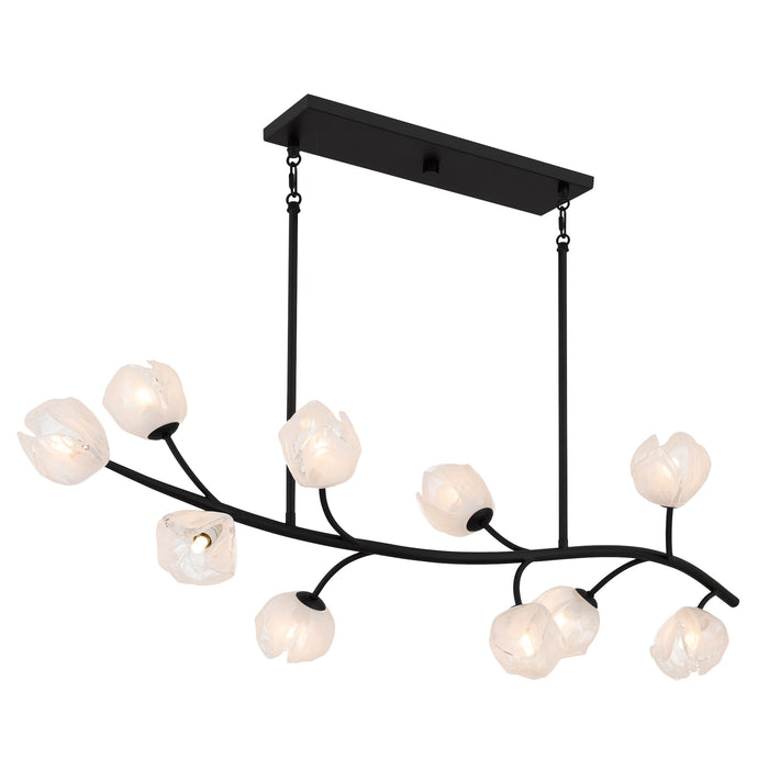 Myhouse Lighting Quoizel - WALK1048MBK - Ten Light Island Pendant - Walker - Matte Black