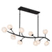 Myhouse Lighting Quoizel - WALK1048MBK - Ten Light Island Pendant - Walker - Matte Black