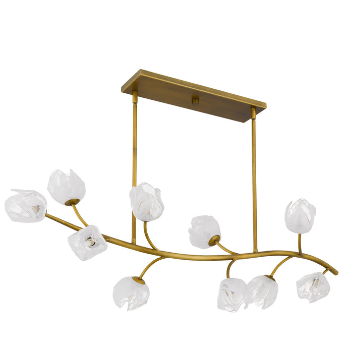 Myhouse Lighting Quoizel - WALK1048PVB - Ten Light Island Pendant - Walker - Vintage Brass