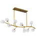 Myhouse Lighting Quoizel - WALK1048PVB - Ten Light Island Pendant - Walker - Vintage Brass