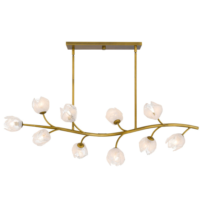 Myhouse Lighting Quoizel - WALK1048PVB - Ten Light Island Pendant - Walker - Vintage Brass