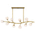 Myhouse Lighting Quoizel - WALK1048PVB - Ten Light Island Pendant - Walker - Vintage Brass