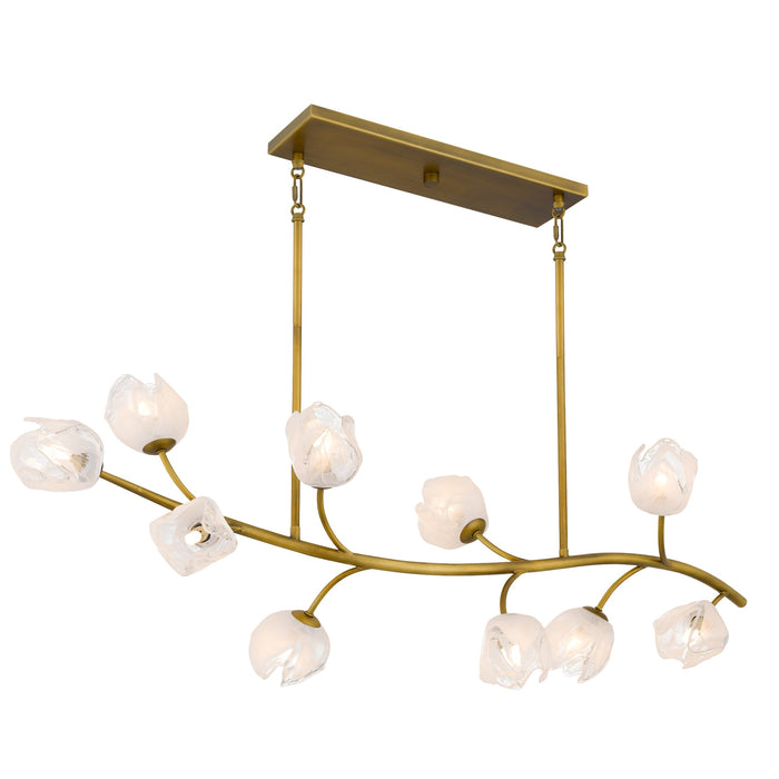 Myhouse Lighting Quoizel - WALK1048PVB - Ten Light Island Pendant - Walker - Vintage Brass
