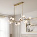 Myhouse Lighting Quoizel - WALK1048PVB - Ten Light Island Pendant - Walker - Vintage Brass
