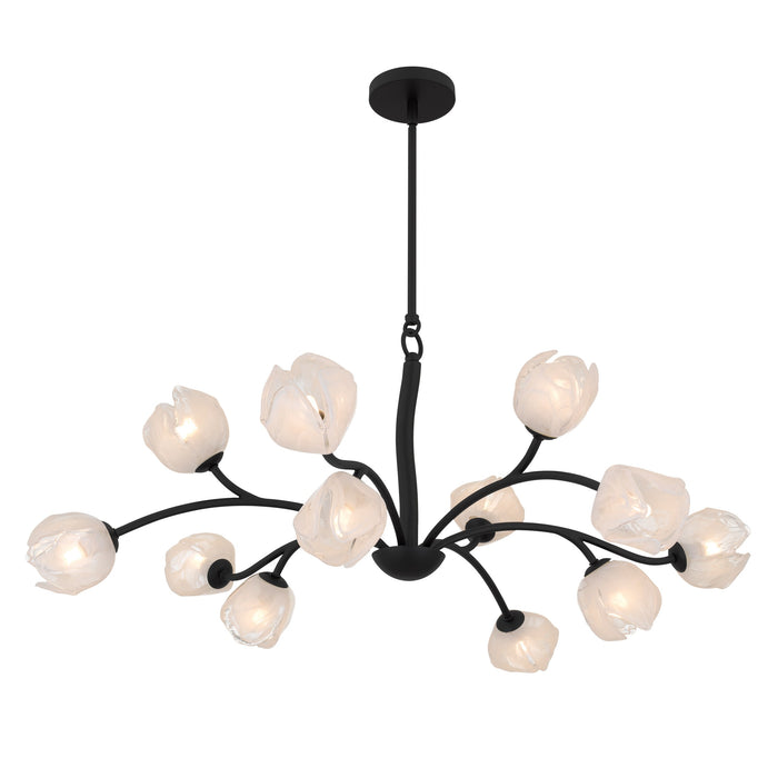 Myhouse Lighting Quoizel - WALK5040MBK - 12 Light Chandelier - Walker - Matte Black