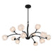 Myhouse Lighting Quoizel - WALK5040MBK - 12 Light Chandelier - Walker - Matte Black