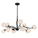 Myhouse Lighting Quoizel - WALK5040MBK - 12 Light Chandelier - Walker - Matte Black