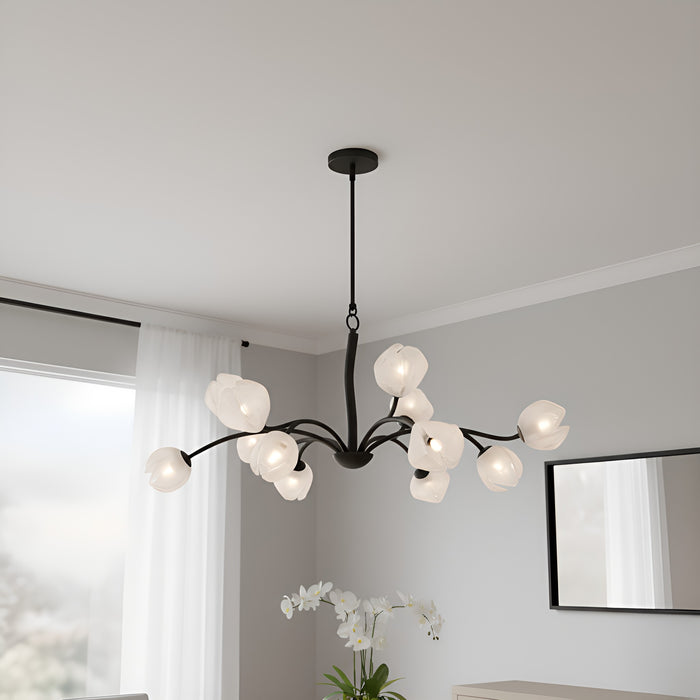 Myhouse Lighting Quoizel - WALK5040MBK - 12 Light Chandelier - Walker - Matte Black