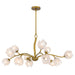 Myhouse Lighting Quoizel - WALK5040PVB - 12 Light Chandelier - Walker - Vintage Brass