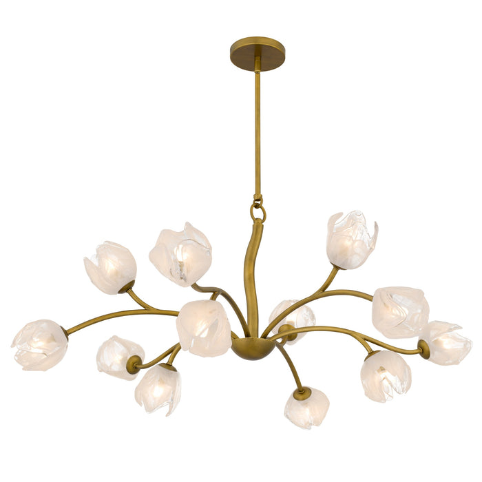Myhouse Lighting Quoizel - WALK5040PVB - 12 Light Chandelier - Walker - Vintage Brass