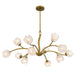 Myhouse Lighting Quoizel - WALK5040PVB - 12 Light Chandelier - Walker - Vintage Brass