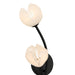 Myhouse Lighting Quoizel - WALK8808MBK - Three Light Wall Sconce - Walker - Matte Black