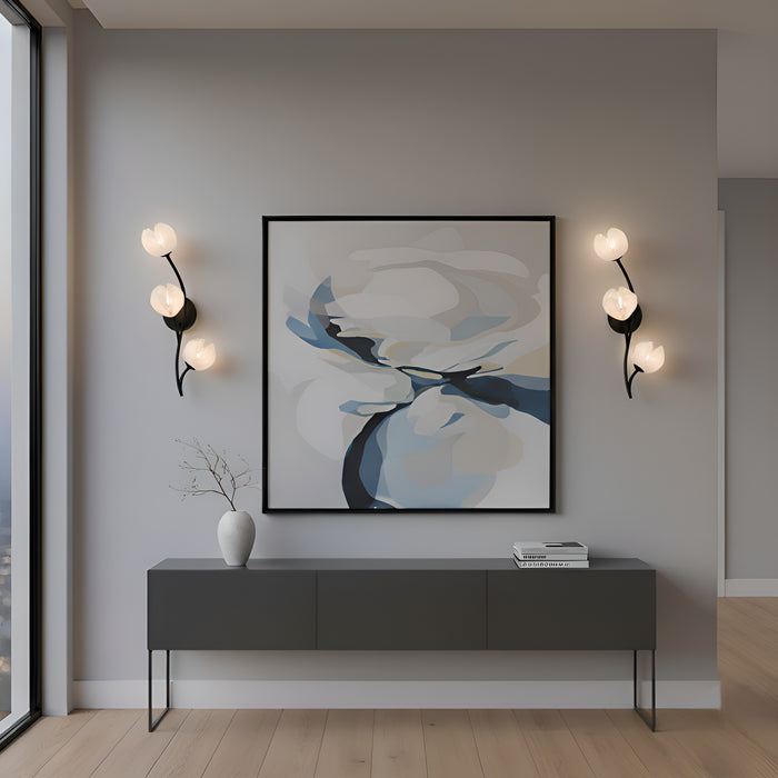 Myhouse Lighting Quoizel - WALK8808MBK - Three Light Wall Sconce - Walker - Matte Black