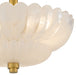 Myhouse Lighting Quoizel - WHP1712BRG - Three Light Semi-Flush Mount - Whitecap - Brushed Gold