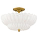 Myhouse Lighting Quoizel - WHP1716BRG - Four Light Semi-Flush Mount - Whitecap - Brushed Gold