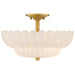 Myhouse Lighting Quoizel - WHP1716BRG - Four Light Semi-Flush Mount - Whitecap - Brushed Gold