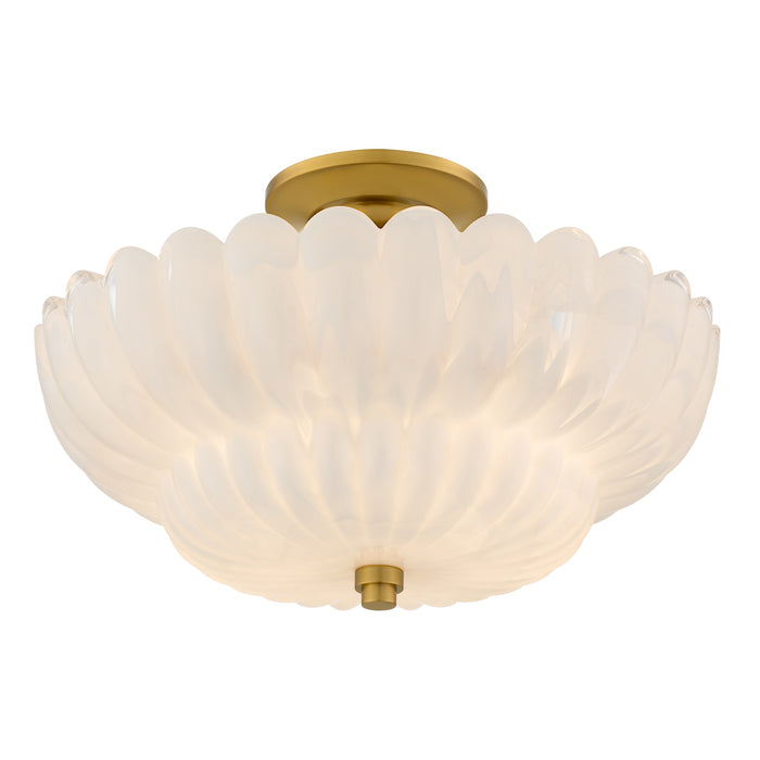 Myhouse Lighting Quoizel - WHP1716BRG - Four Light Semi-Flush Mount - Whitecap - Brushed Gold