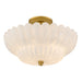 Myhouse Lighting Quoizel - WHP1716BRG - Four Light Semi-Flush Mount - Whitecap - Brushed Gold