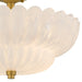 Myhouse Lighting Quoizel - WHP1716BRG - Four Light Semi-Flush Mount - Whitecap - Brushed Gold