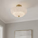Myhouse Lighting Quoizel - WHP1716BRG - Four Light Semi-Flush Mount - Whitecap - Brushed Gold