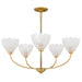 Myhouse Lighting Quoizel - WHP5028BRG - Five Light Chandelier - Whitecap - Brushed Gold