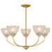 Myhouse Lighting Quoizel - WHP5028BRG - Five Light Chandelier - Whitecap - Brushed Gold