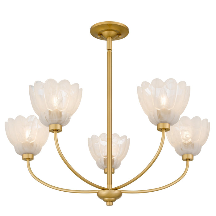 Myhouse Lighting Quoizel - WHP5028BRG - Five Light Chandelier - Whitecap - Brushed Gold