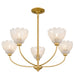 Myhouse Lighting Quoizel - WHP5028BRG - Five Light Chandelier - Whitecap - Brushed Gold
