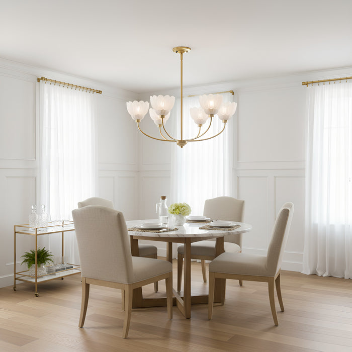 Myhouse Lighting Quoizel - WHP5028BRG - Five Light Chandelier - Whitecap - Brushed Gold